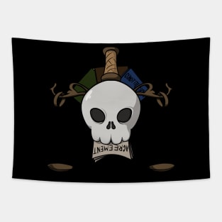 Lawyers crew Jolly Roger pirate flag (no caption) Tapestry