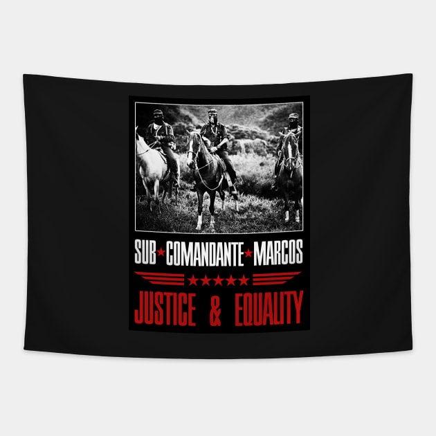 Subcomandante Marcos - Justice & Equality Tapestry by MAG