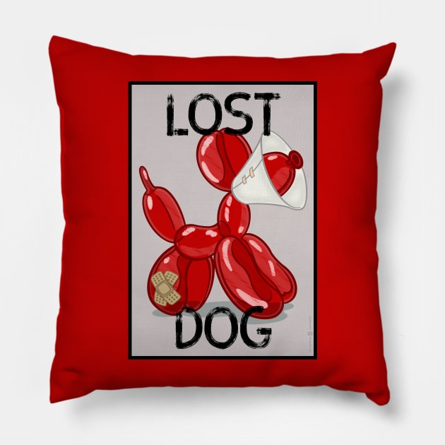 Lost Dog Pillow by StudioPM71