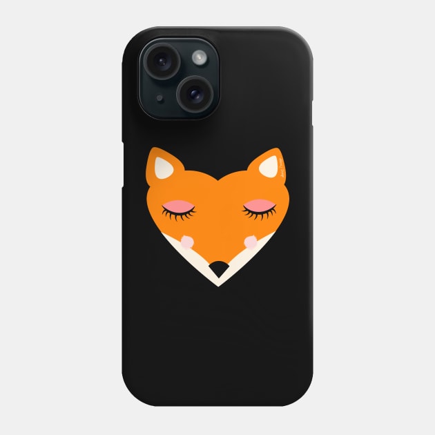 Cute Fox Phone Case by ellenaJ