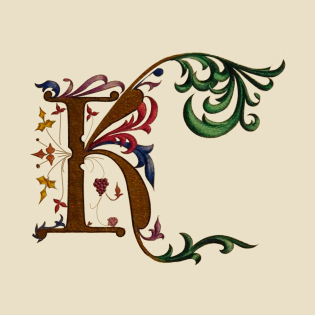 Illuminated Initial K by Artimaeus