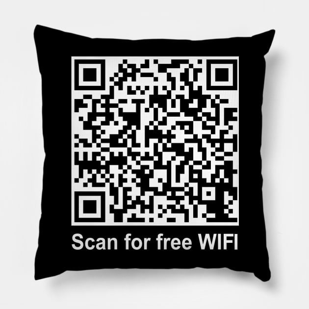 Free WIFI that will never give you up!! Pillow by HellraiserDesigns
