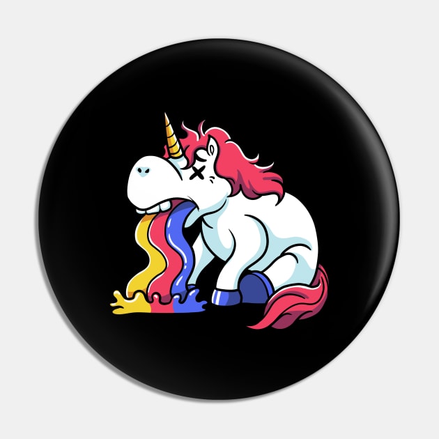 Unicorn Unleashed: The Puking Phenomenon Begins! Pin by Holymayo Tee