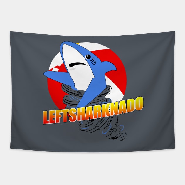 LeftSharknado Tapestry by B4DW0LF