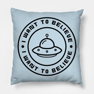 i want to belive alien Pillow