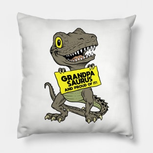 Grandpa Saurus Pillow