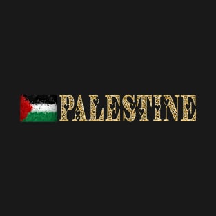 heart palestine flag v12 T-Shirt