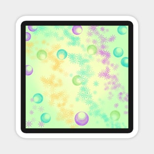 green w. Bubbles Magnet