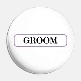 Groom on his wedding day Pin
