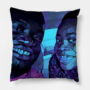 Blue smiles Pillow