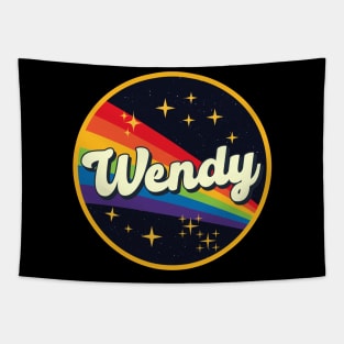 Wendy // Rainbow In Space Vintage Style Tapestry