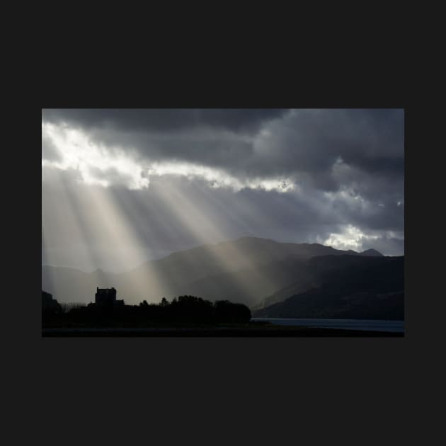 Sunrays over Eilean Donan Castle by chrisdrabble