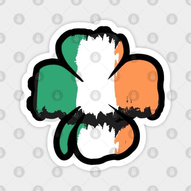 Laughing Shamrock, St Patricks Day, March 17th, Irish Sports Fan Magnet by Style Conscious