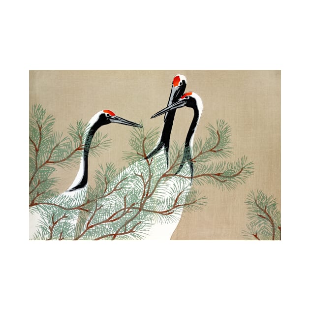 Kamisaka Sekka Cranes from Momoyogusa by pdpress