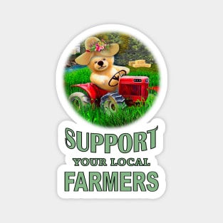 Support Your Local Farmers Magnet