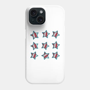 American Stars Embroidery Sticker Phone Case