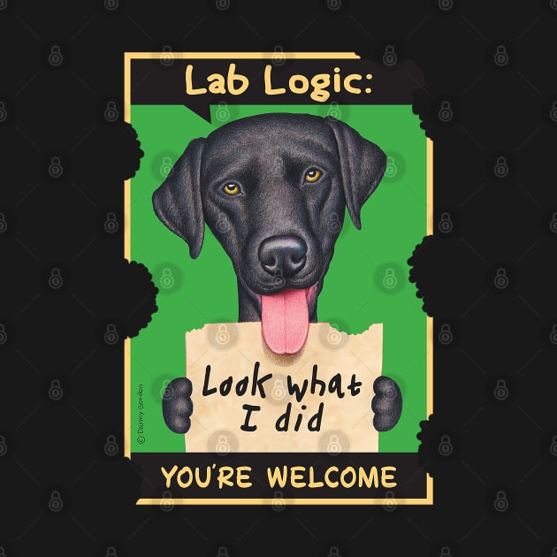 Black Lab Logic by Danny Gordon Art