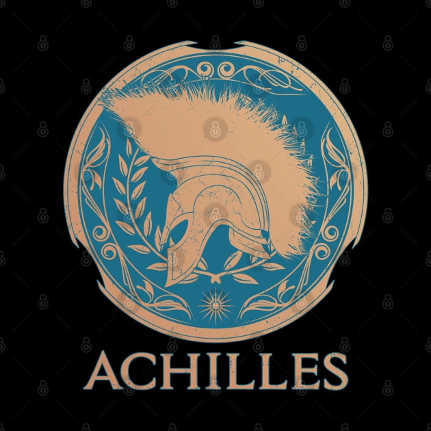 Achilles Greek Warrior by NicGrayTees