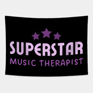 Music Therapist Superstar – Typography – Purple Tapestry