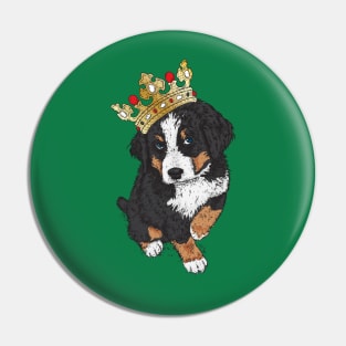 dog crown Bernese Pin