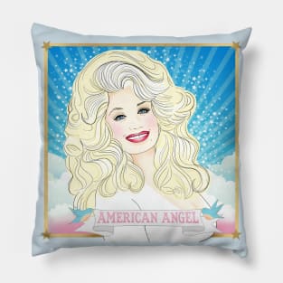 Dolly Parton American Angel Pillow