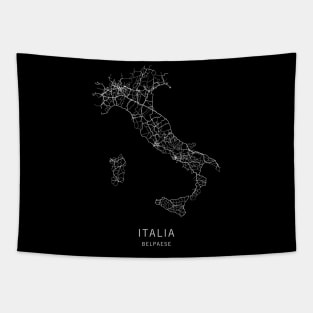 Italy Road Map Tapestry