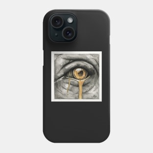 Elephant eye, golden tear Phone Case