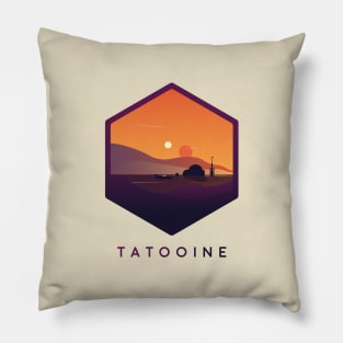 Binary Sunset Pillow