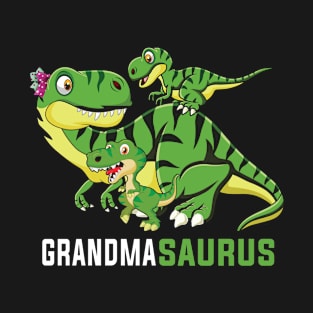 Grandmasaurus Cute Grandma Saurus Dinosaur Christmas T-Shirt