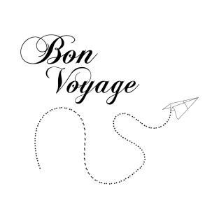 Travel - Bon Voyage - Cute and funny Paper Plane Traveler Gift T-Shirt