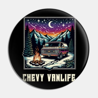 Classic Chevy vanlife Pin