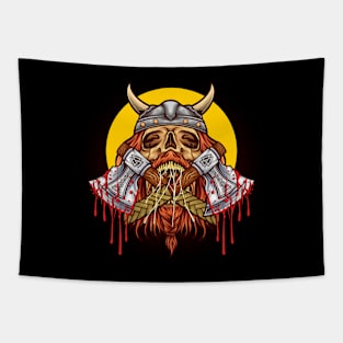 Viking Skeleton Warrior Tapestry