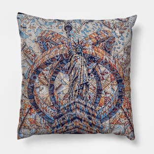 Echoes of Another Universe: Surreal Art Pillow