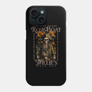 Row Boat Willie's Dock Bar Millers Island Sparrows Point Phone Case