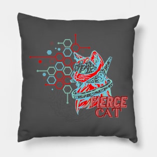 fierce cat Pillow