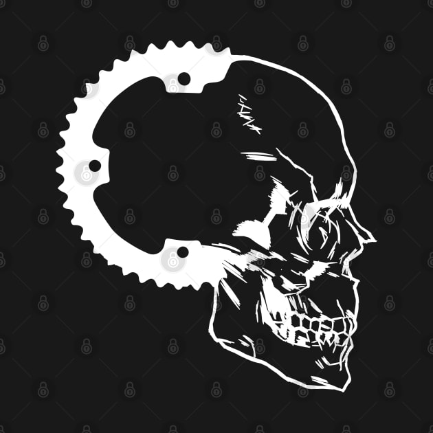 Downhill Mountainbike Skull MTB Mountainbiker Gift by Kuehni