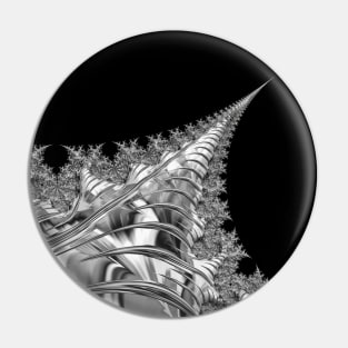 Silver Fractal Spear Pin