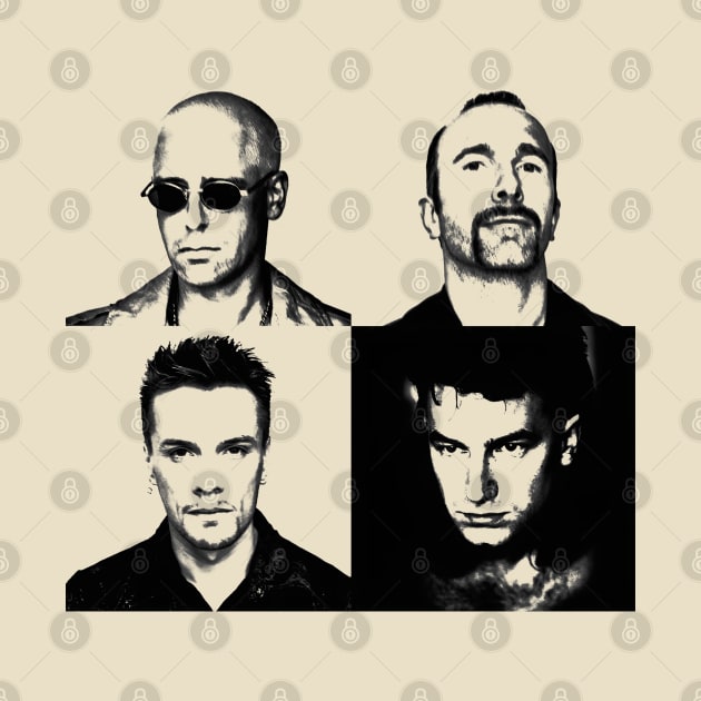 U2 // Vintage Style Design by Indanafebry