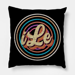 vintage circle line color iLe Pillow