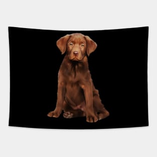 Brown labrador Retriever Dog Puppy, Lab Dog Lover Tapestry