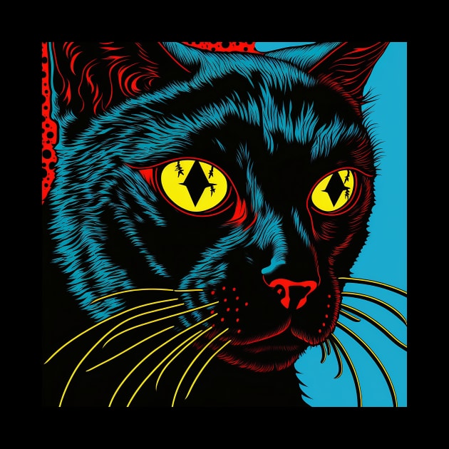 Burns Black Cat I by 20th Century Tees