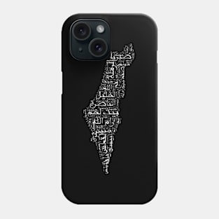 Palestine Palestinian Cities Map Phone Case