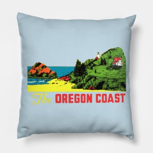 The Oregon Coast Vintage Pillow