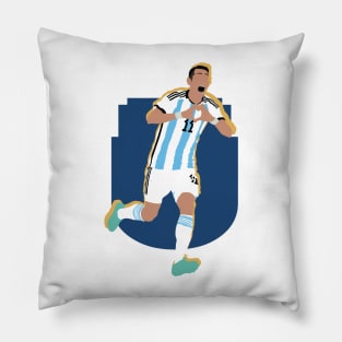 Angel Di Maria, Argentina vs France WC Final 2022 Collage Pillow