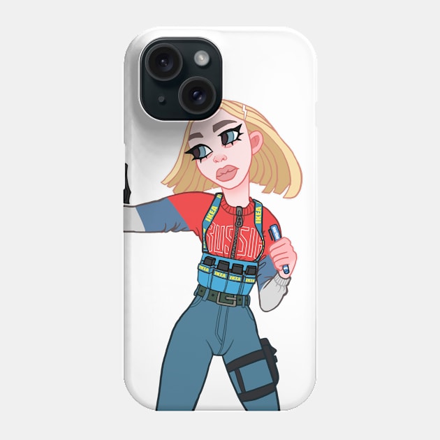 SCAV GIRL Phone Case by woolflone