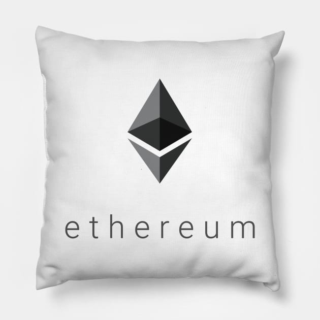 Ethereum Black Pillow by mangobanana