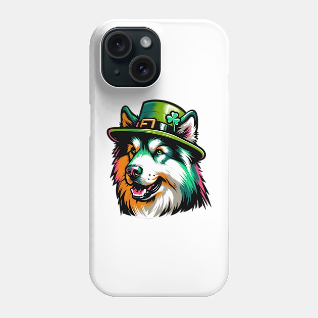 Lapponian Herder Dog Celebrates Saint Patrick's Day Phone Case by ArtRUs