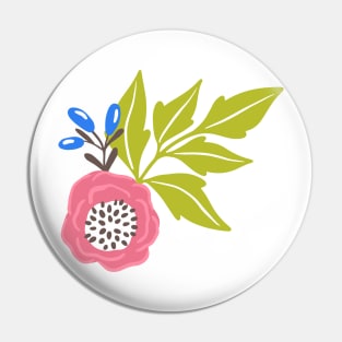 Sunny Bubblegum Camellias Pin