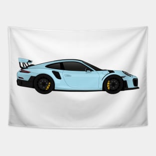 GT2RS Side Light-blue Tapestry