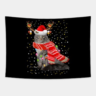 Siberian Cat Christmas Tapestry